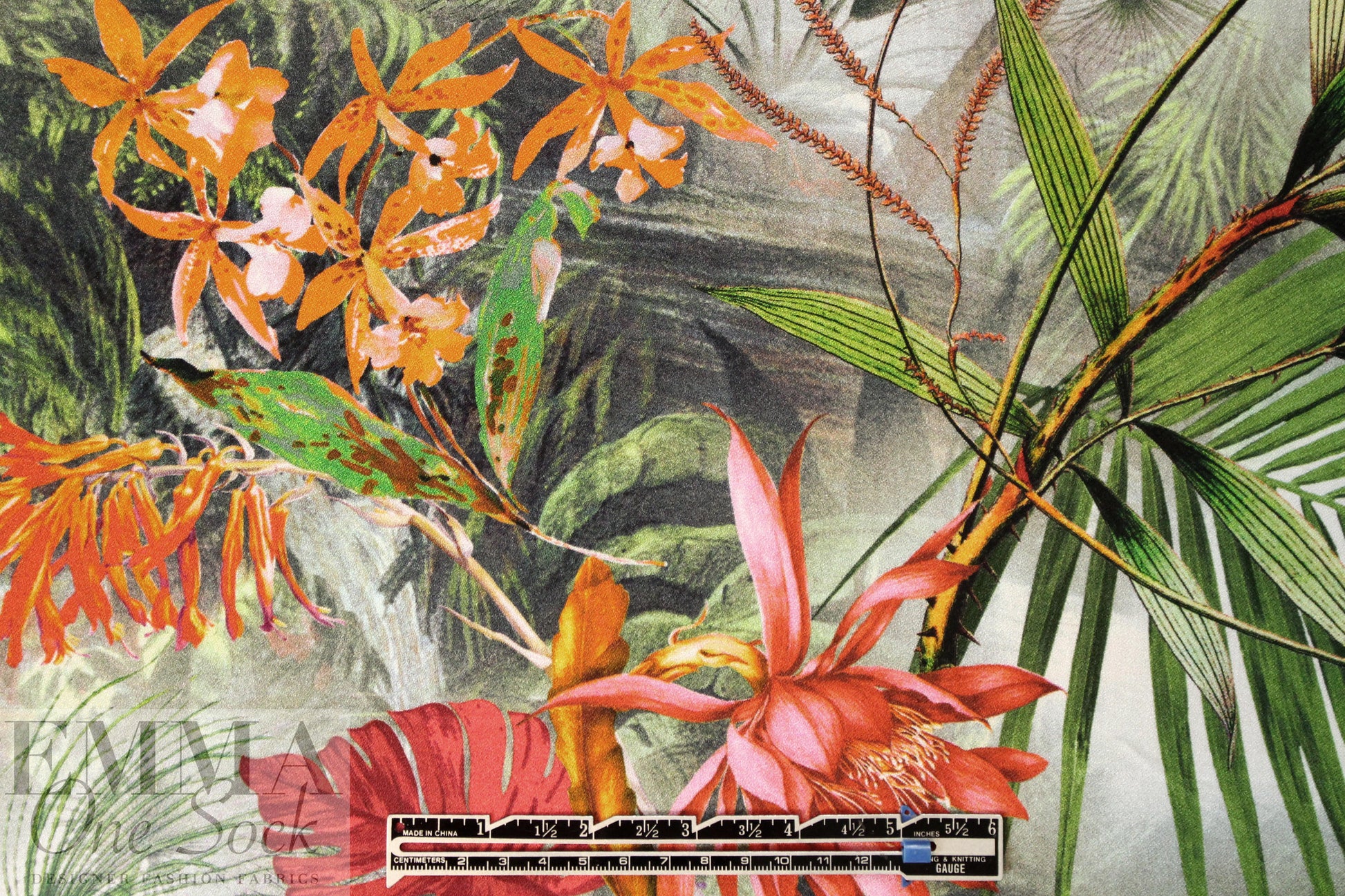 German viscose lightweight crepe woven - tropics 1.375 yd