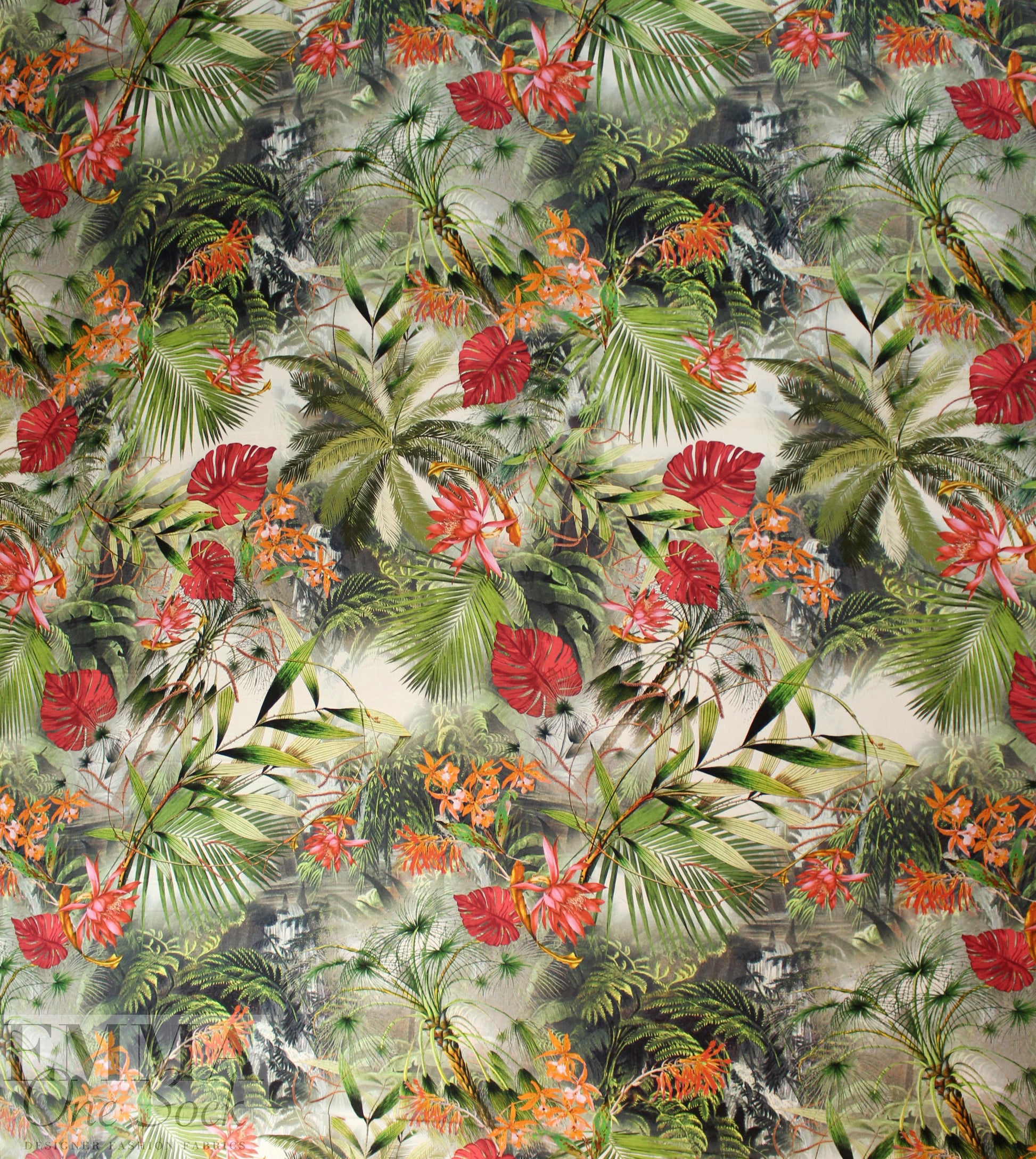 German viscose lightweight crepe woven - tropics