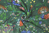 Italian viscose crepe woven - fleurs et chiens *FLAW*