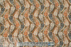 French viscose drapey woven - autumn leaf graphic