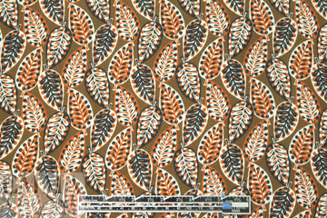 French viscose drapey woven - autumn leaf graphic 1.625 yd