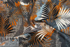 French viscose drapey woven - jungle ferns