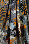 French viscose drapey woven - jungle ferns