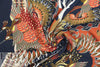 Italian viscose border print crepe woven - deco dream world