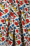 Italian viscose crepe woven - fleurs heureuses 1.375 yd