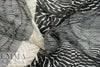Italian graphic borders viscose crepe georgette