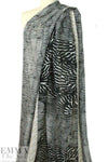 Italian graphic borders viscose crepe georgette 1.625 yd