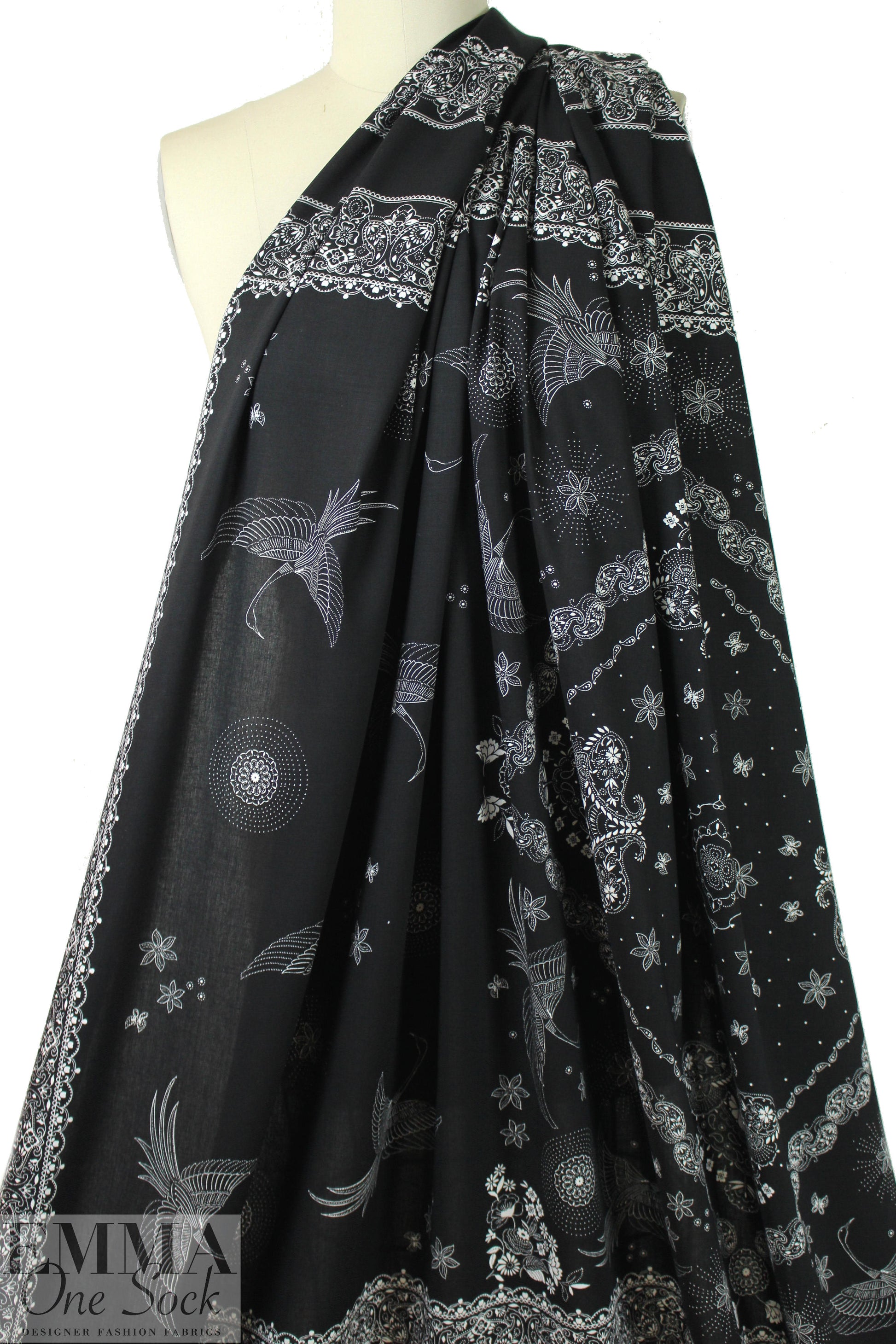 Italian viscose woven panel - bandana dream 1 panel