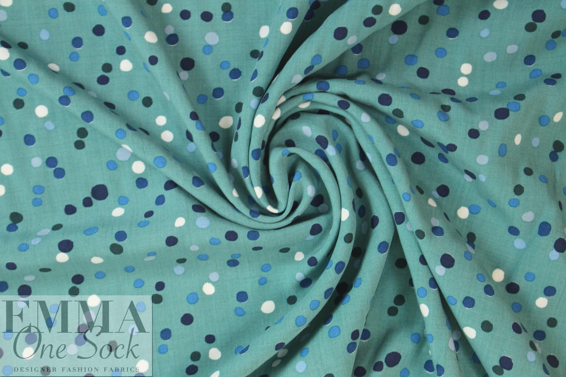 Italian confetti dots drapey viscose woven 1.5 yds