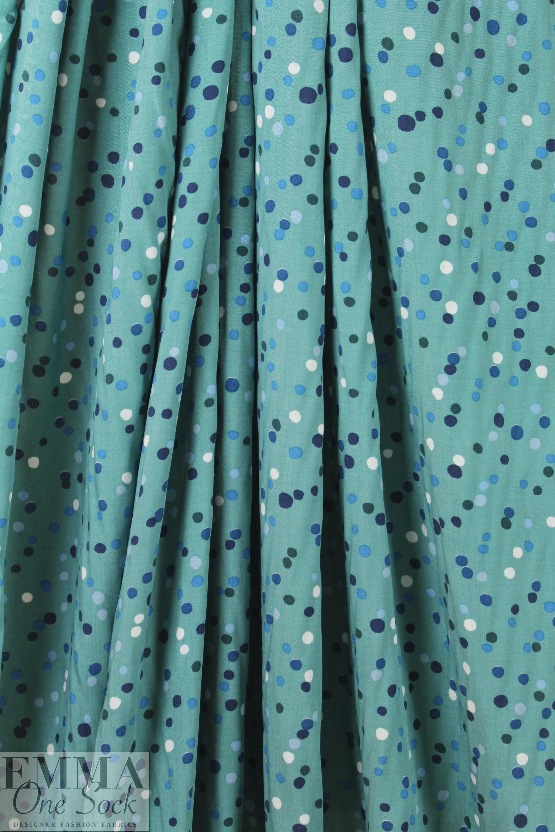 Italian confetti dots drapey viscose woven 1.5 yds