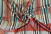 Italian drapey viscose woven - strips 'n' stripes 1.25 yds
