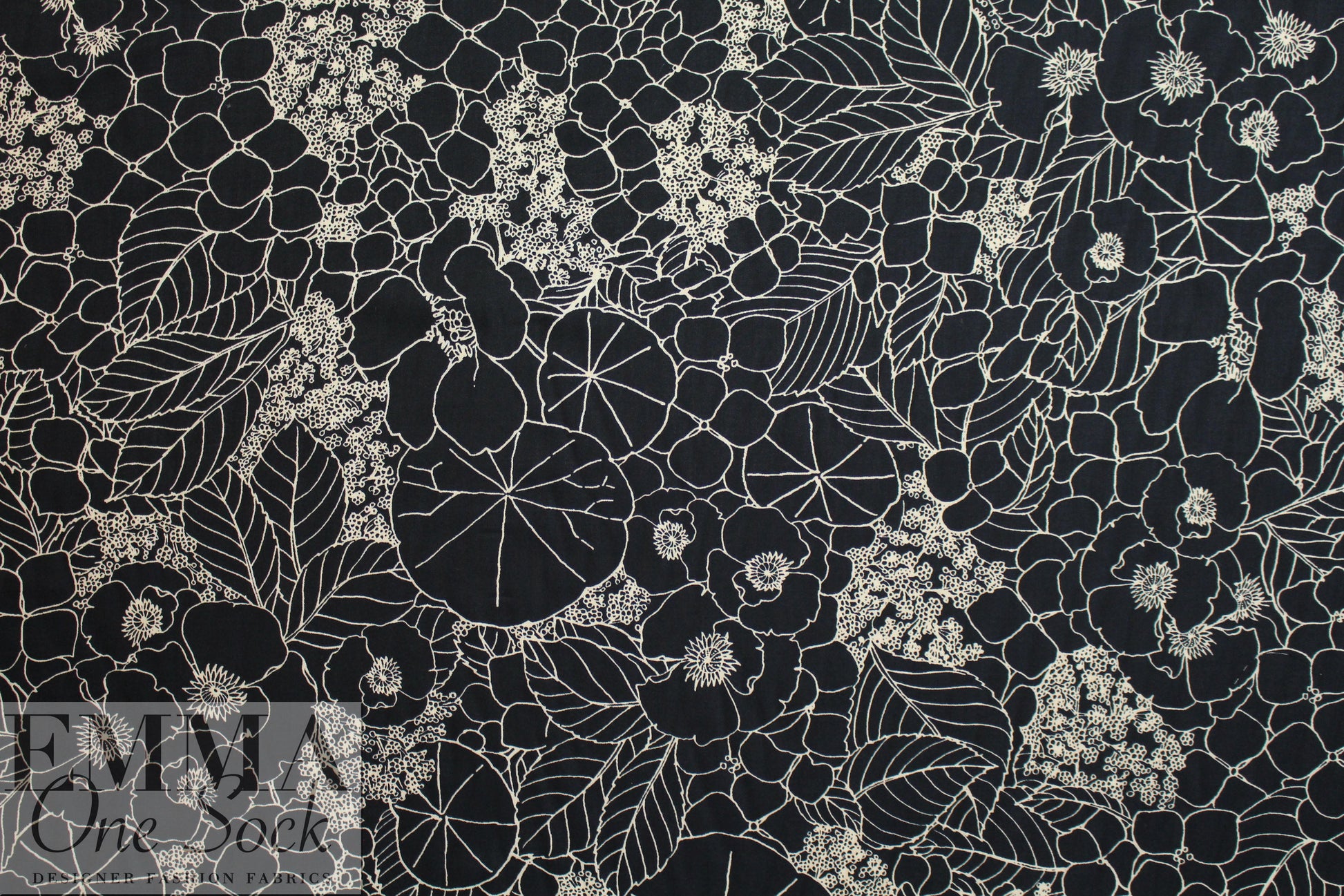 Italian deco silhouette viscose drapey twill woven 1.875 yd