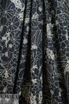 Italian deco silhouette viscose drapey twill woven 2 yds
