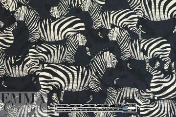 Italian viscose drapey woven - zebra 1.45 yds
