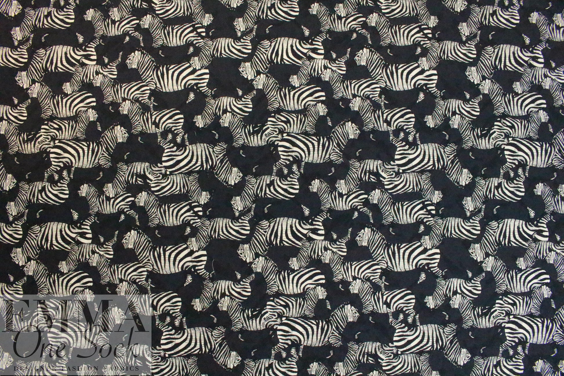 Italian viscose drapey woven - zebra 1.75 yds
