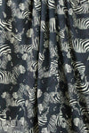 Italian viscose drapey woven - zebra 2.5 yds