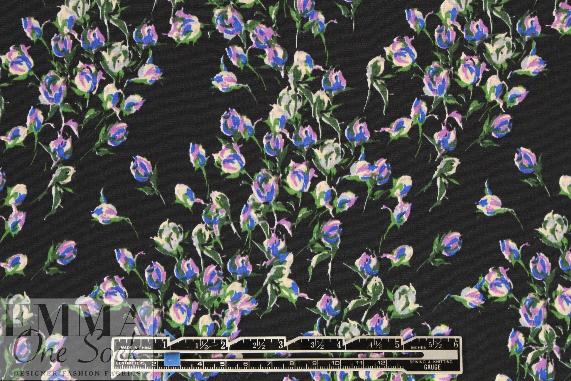 Italian viscose crepe woven - 'soon to bloom'