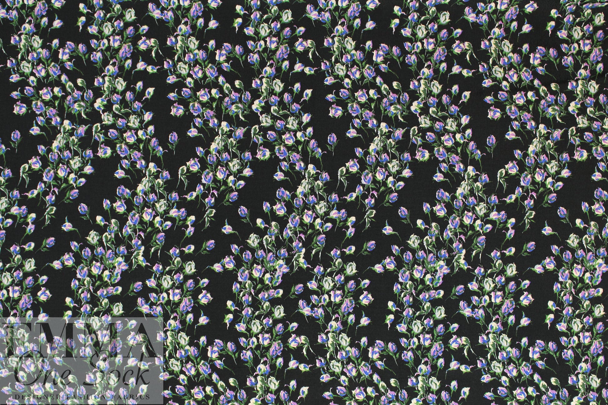 Italian viscose crepe woven - 'soon to bloom' 1.625 yd
