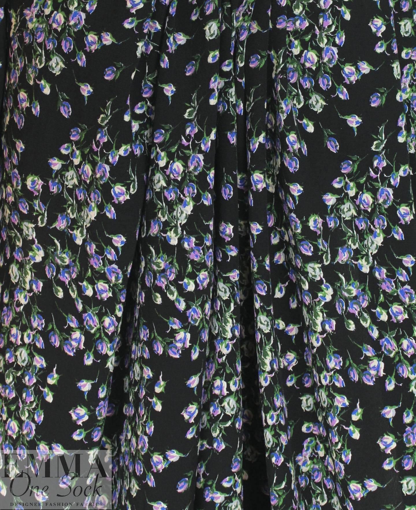 Italian viscose crepe woven - 'soon to bloom' 1.625 yd