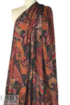 Italian viscose woven - stately paisley