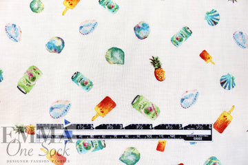 Italian viscose voile - beach party 2 yd