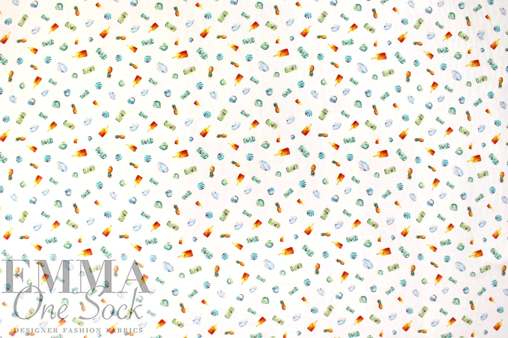 Italian viscose voile - beach party 1.5 yd