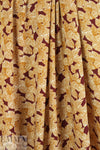 Italian leaf stamp drapey viscose woven 1 yard
