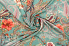 Italian 'daylily paisley' drapey viscose woven