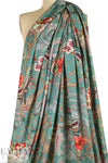 Italian 'daylily paisley' drapey viscose woven