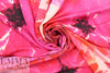Italian 'grand floral' drapey viscose woven