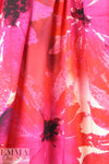Italian 'grand floral' drapey viscose woven
