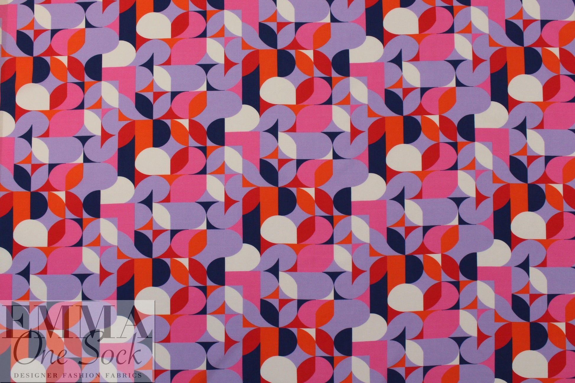 Italian contempo graphic 2 drapey viscose woven 1.1 yds