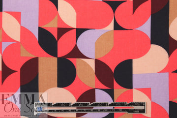 Italian contempo graphic 1 drapey viscose woven .75 yds