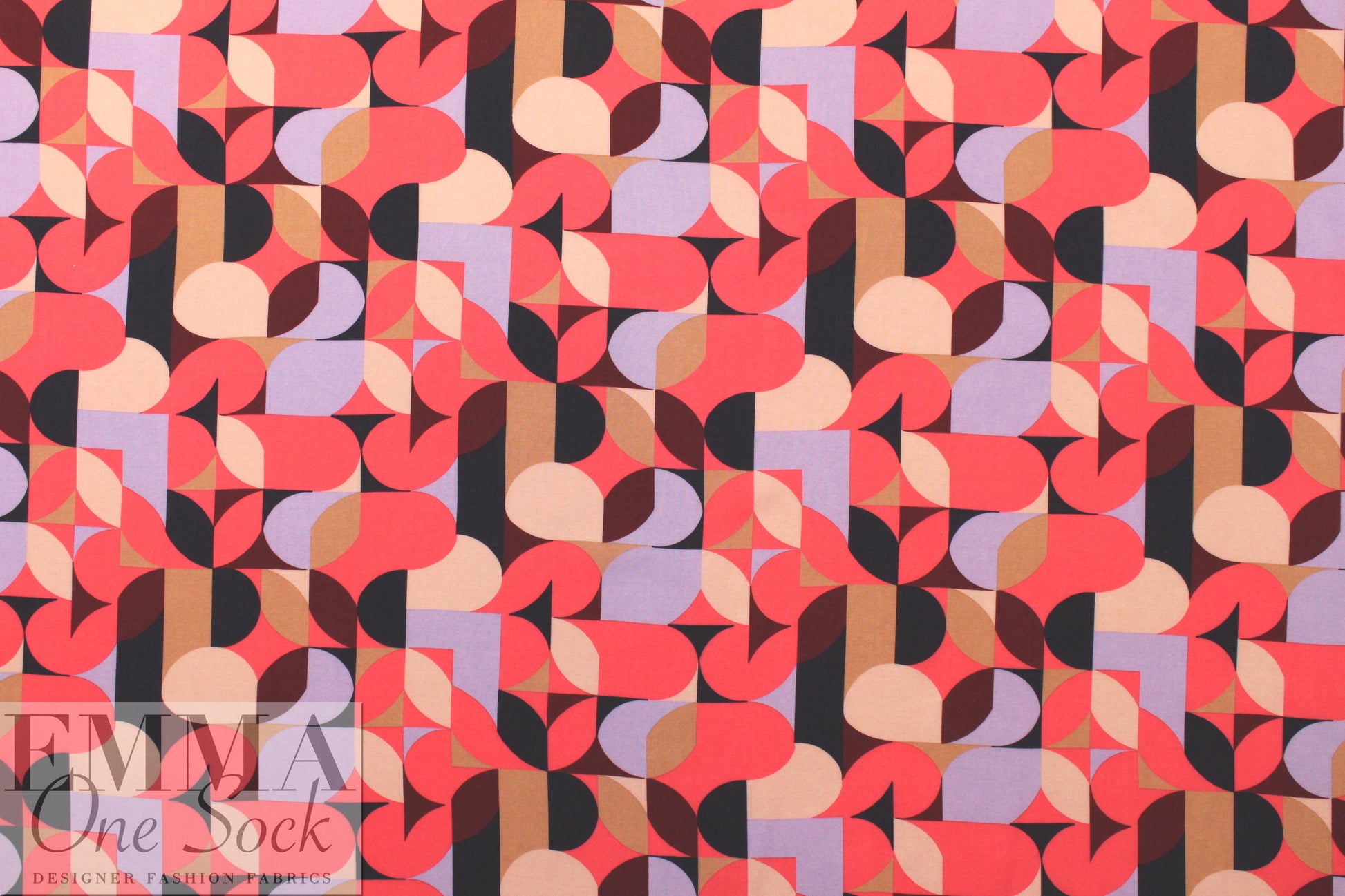 Italian contempo graphic 1 drapey viscose woven .75 yds