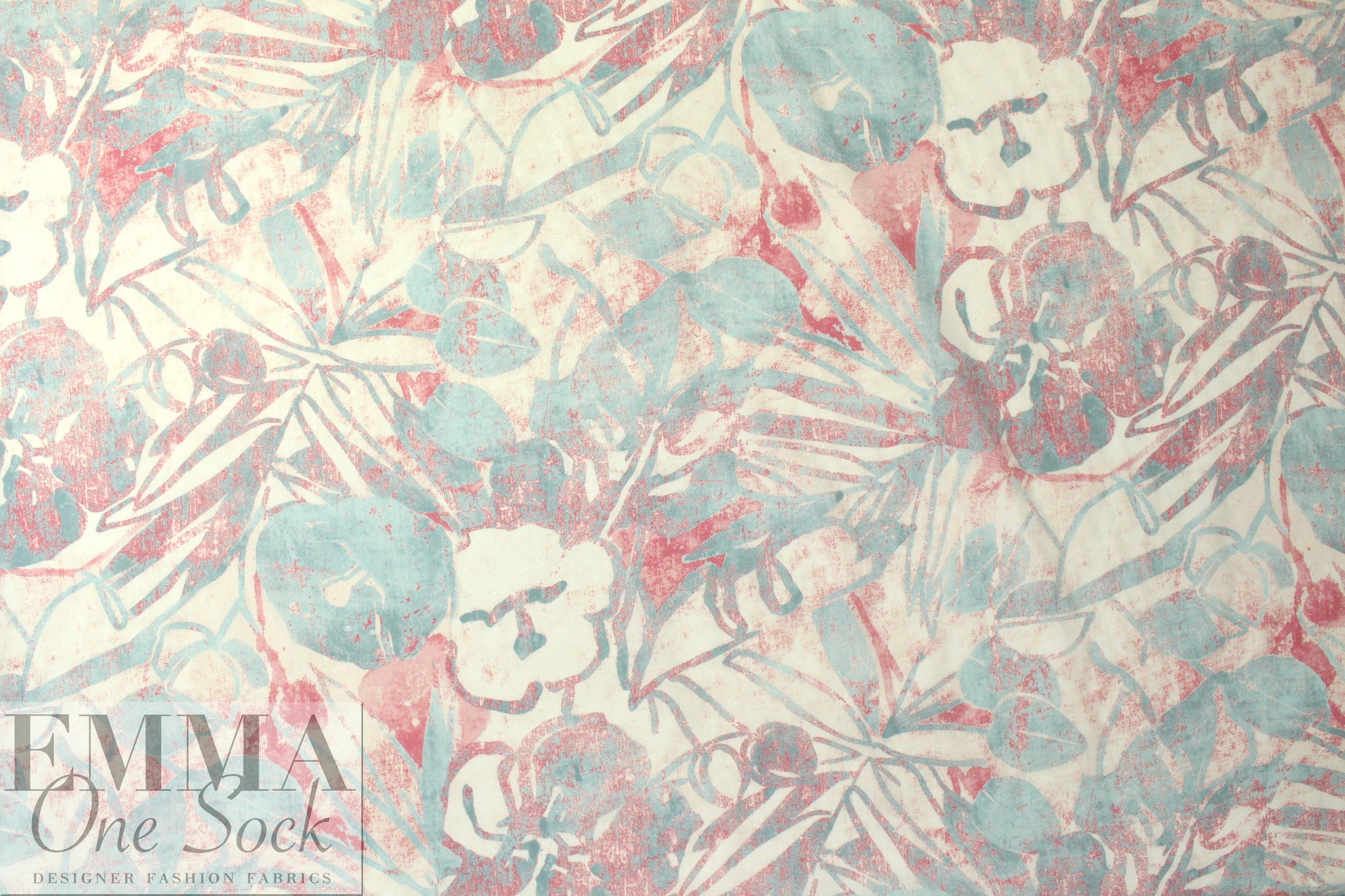 Italian garden whispers print cotton voile