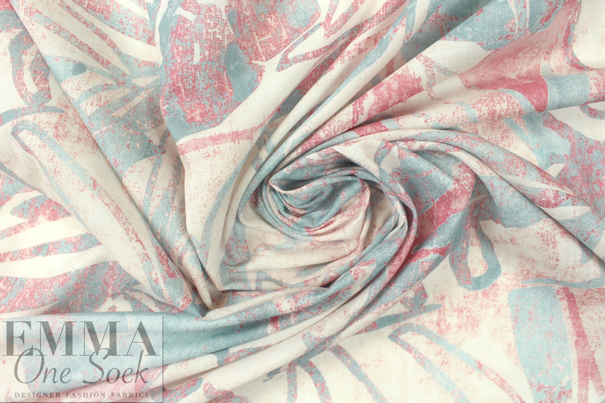 Italian garden whispers print cotton voile