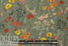 Italian 'botanical shower' viscose challis 1.125 yds