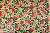 Italian 'daylilies' satin viscose woven 1.5 yd