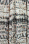 Italian 'edgy batiky plaid' viscose challis woven 1.75 yds