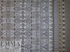 Italian 'distressed scroll' border print viscose crepe 2.25 yd