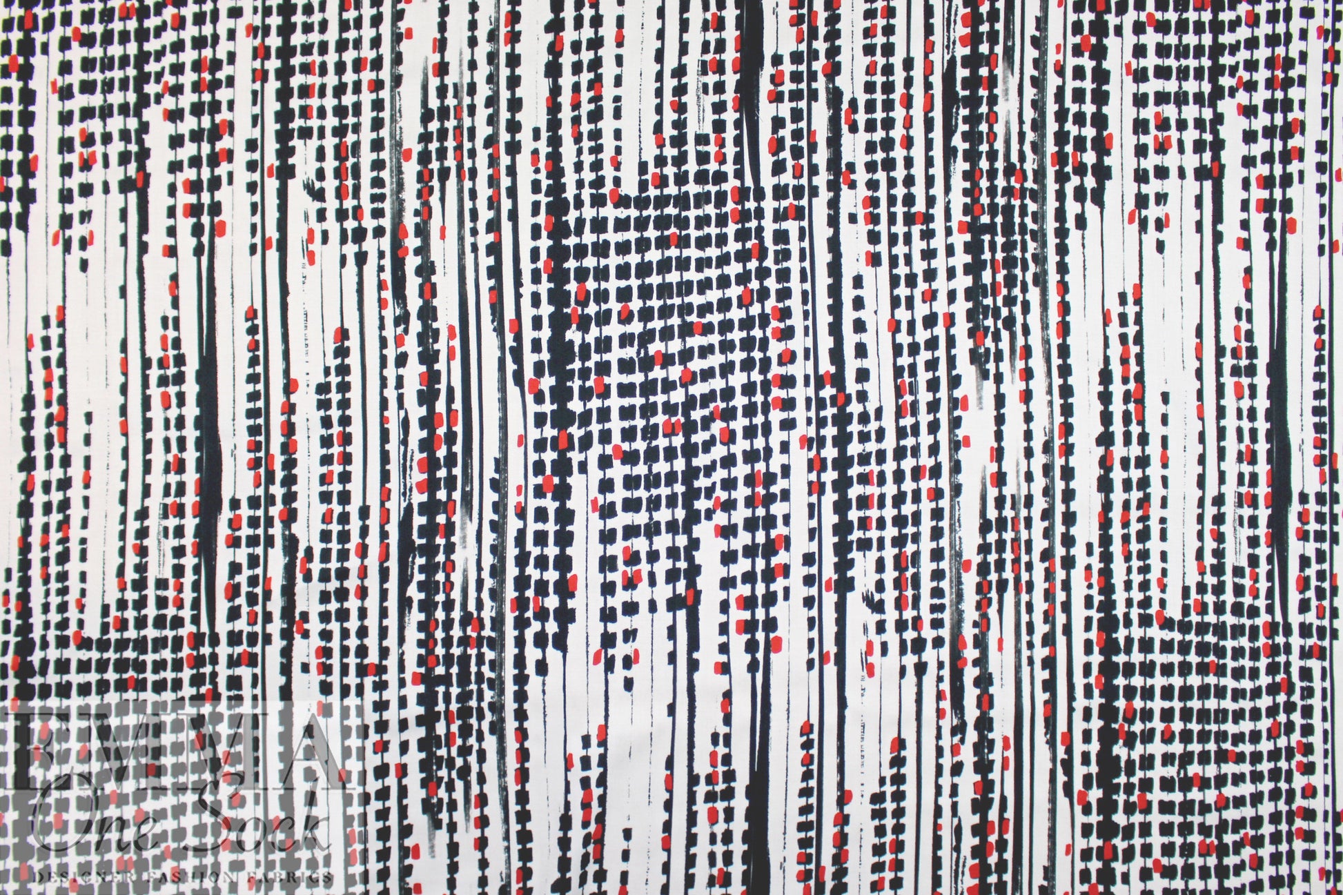 Massim0 'strands of beads' satin viscose twill woven .75 yds