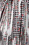 Massim0 'strands of beads' satin viscose twill woven .75 yds