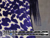 Italian designer abstract satin-back viscose woven panel 1.4 yds