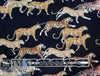 Italian Anthropol0gie 'big cats' drapey viscose satin woven 1.125 yds
