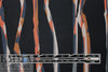 Massim0 'painted streamers' Italian drapey viscose woven 1 yard