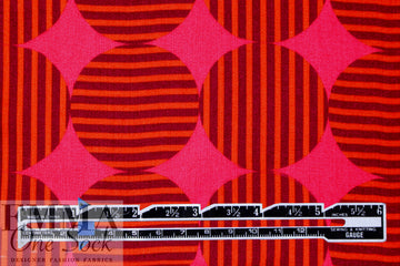 Massim0 'vibrant graphic' Italian drapey viscose woven 1.25 yds