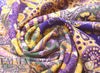 Italian designer tile work drapey viscose woven 1.5 yd