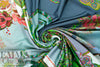 Italian digital viscose knit - paisley garden 1.5 yd