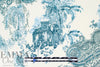 Italian exotic paisley toile crinkle viscose woven 2.125 yd