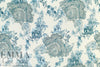 Italian exotic paisley toile crinkle viscose woven 2.125 yd